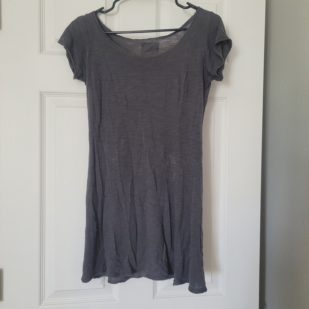 Michelle Charcoal Short Sleeve Dress
